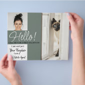 Real Estate Agent HALLO CARD shop brochure (Hand)