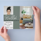 Real Estate Agent HALLO CARD shop brochure (Hand)