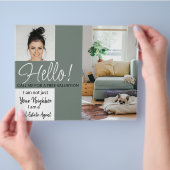 Real Estate Agent HALLO CARD shop brochure (Hand)