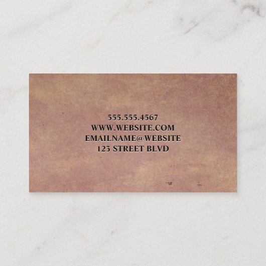 Real Estate Agent | Homepictogram |  achtergrond Visitekaartje (Achterkant)