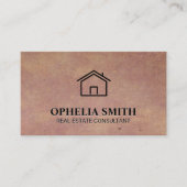 Real Estate Agent | Homepictogram |  achtergrond Visitekaartje (Voorkant)