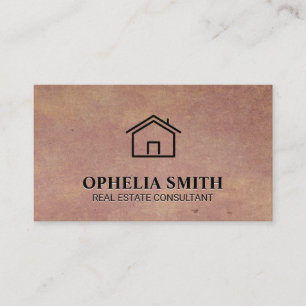 Real Estate Agent   Homepictogram    achtergrond Visitekaartje