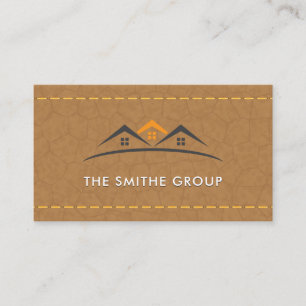 Real Estate Agent   Homes   Gesitteerd leder Visitekaartje