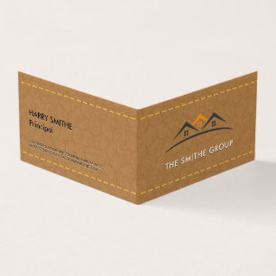 Real Estate Agent   Homes   Gesitteerd leder Visitekaartje