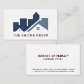 Real Estate Agent | Homes | Logo onroerend goed Visitekaartje (Voorkant / Achterkant)