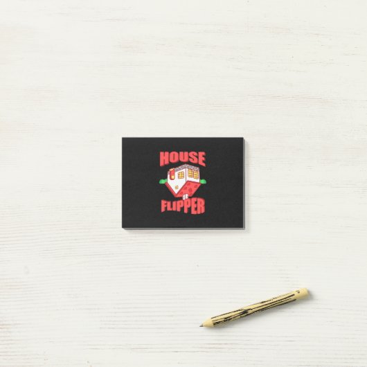 Real Estate Agent House Flipper Post-it® Notes (Op bureau)
