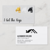 Real Estate Agent/House Logos Visitekaartje (Voorkant / Achterkant)
