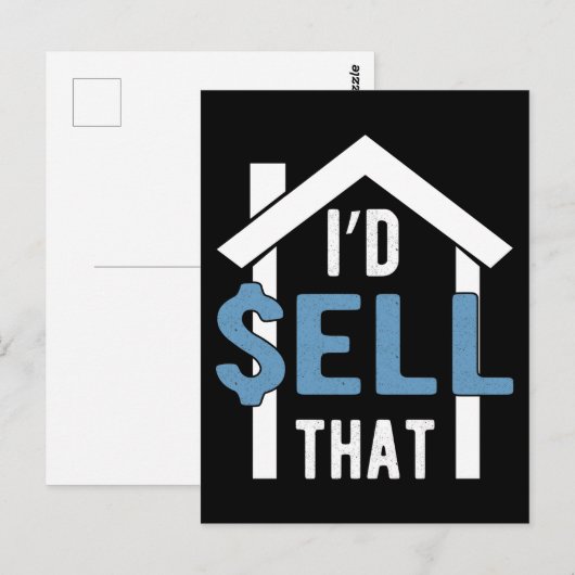 Real Estate Agent Humor Funny Property Broker Briefkaart (Voorkant / Achterkant)