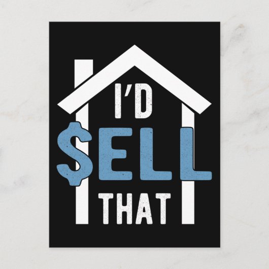 Real Estate Agent Humor Funny Property Broker Briefkaart (Voorkant)