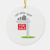 Real Estate Agent Keramisch Ornament (Voorkant)