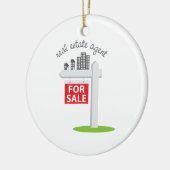 Real Estate Agent Keramisch Ornament (Links)