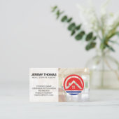 Real Estate Agent | Keuken | Logo van herkomst Visitekaartje (Staand voorkant)