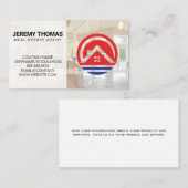 Real Estate Agent | Keuken | Logo van herkomst Visitekaartje (Voorkant / Achterkant)