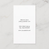 Real Estate Agent | Leder | Marmer Visitekaartje (Achterkant)