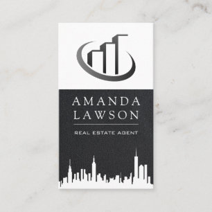 Real Estate Agent Lederen Lux Executive Visitekaartje