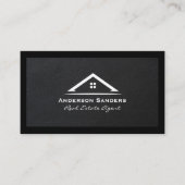 Real Estate Agent | Lederen van de Lux Executive Visitekaartje (Voorkant)