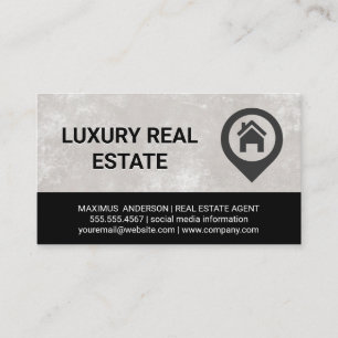 Real Estate Agent   Logo van herkomst Visitekaartje