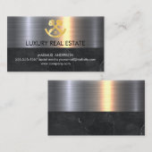 Real Estate Agent | Logo voor thuissleutels Visitekaartje (Voorkant / Achterkant)