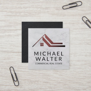 Real Estate Agent   Marmer   Eigendomsbeheer Vierkante Visitekaartje