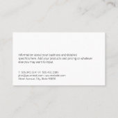 Real Estate Agent | Marmer | Eigendomspictogram Visitekaartje (Achterkant)