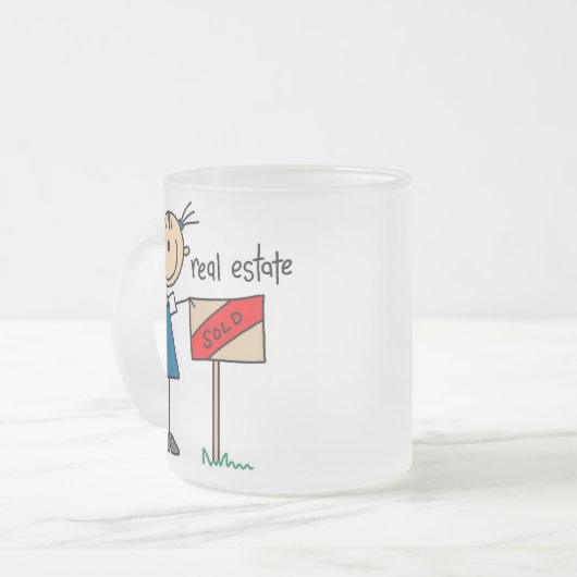 Real Estate Agent Matglas Koffiemok (Voorkant links)