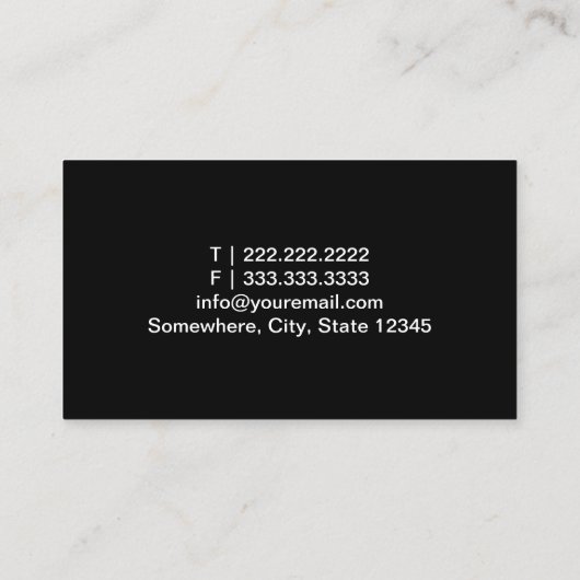 Real Estate Agent met foto Gold Border Visitekaartje (Achterkant)