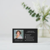 Real Estate Agent met Foto Visitekaartje (Staand voorkant)