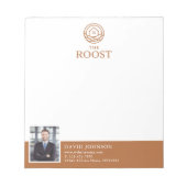 Real Estate Agent Modern Professional Photo Logo Notitieblok (Voorkant)