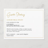 Real Estate Agent Neighborhood Marketing Mailer  Briefkaart (Achterkant)