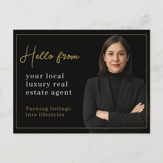 Real Estate Agent Neighborhood Marketing Mailer  Briefkaart (Voorkant)