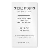 Real Estate Agent Neutral Professional Magnetisch Visitekaartje (Voorkant Verticaal)