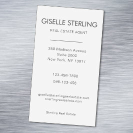 Real Estate Agent Neutral Professional Magnetisch Visitekaartje