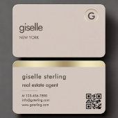 Real Estate Agent Neutral QR Code Visitekaartje