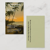 Real Estate Agent of Beach Property Management Visitekaartje (Voorkant / Achterkant)