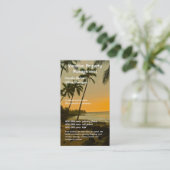 Real Estate Agent of Beach Property Management Visitekaartje (Staand voorkant)