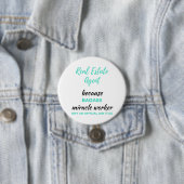 Real Estate Agent Omdat Badass Mirakelwerker 2 Ronde Button 7,6 Cm (In situ)