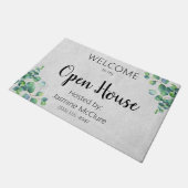 Real Estate Agent Open House Eucalyptusbladeren Deurmat (Schuin)