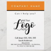 Real Estate Agent oranje halloween fang-tastic Flyer (Achterkant)