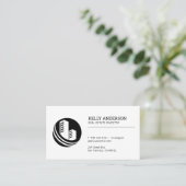 Real Estate Agent | Pictogram onroerendgoedgebouw Visitekaartje (Staand voorkant)