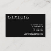 Real Estate Agent Professional Damask home Visitekaartje (Achterkant)