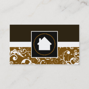 Real Estate Agent Professional Damask home Visitekaartje