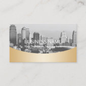 Real Estate Agent Professional Gold Metallic Visitekaartje (Voorkant)