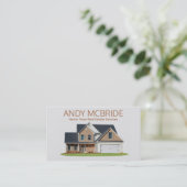 Real Estate Agent Professional Reality Sales Visitekaartje (Staand voorkant)