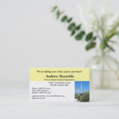 Real Estate Agent Property Manager Desert Southww Visitekaartje (Staand voorkant)