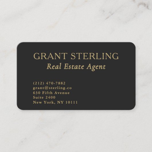 Real Estate Agent QR Code Professional Visitekaartje (Voorkant)