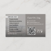 Real estate agent, Real estate company, Realtor Bu Visitekaartje (Achterkant)