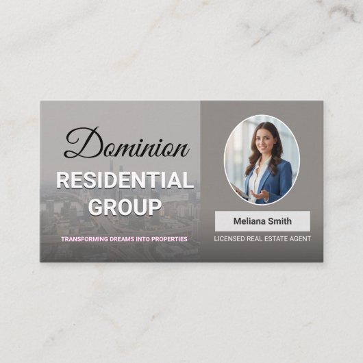 Real estate agent, Real estate company, Realtor Bu Visitekaartje (Voorkant)