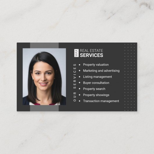 Real estate agent, Real estate company, Realtor Visitekaartje (Achterkant)