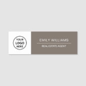 Real Estate Agent Realtor Broker Logo  Naamplaatje (Voorkant)