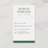 Real Estate Agent Realtor Broker Visitekaartje (Achterkant)
